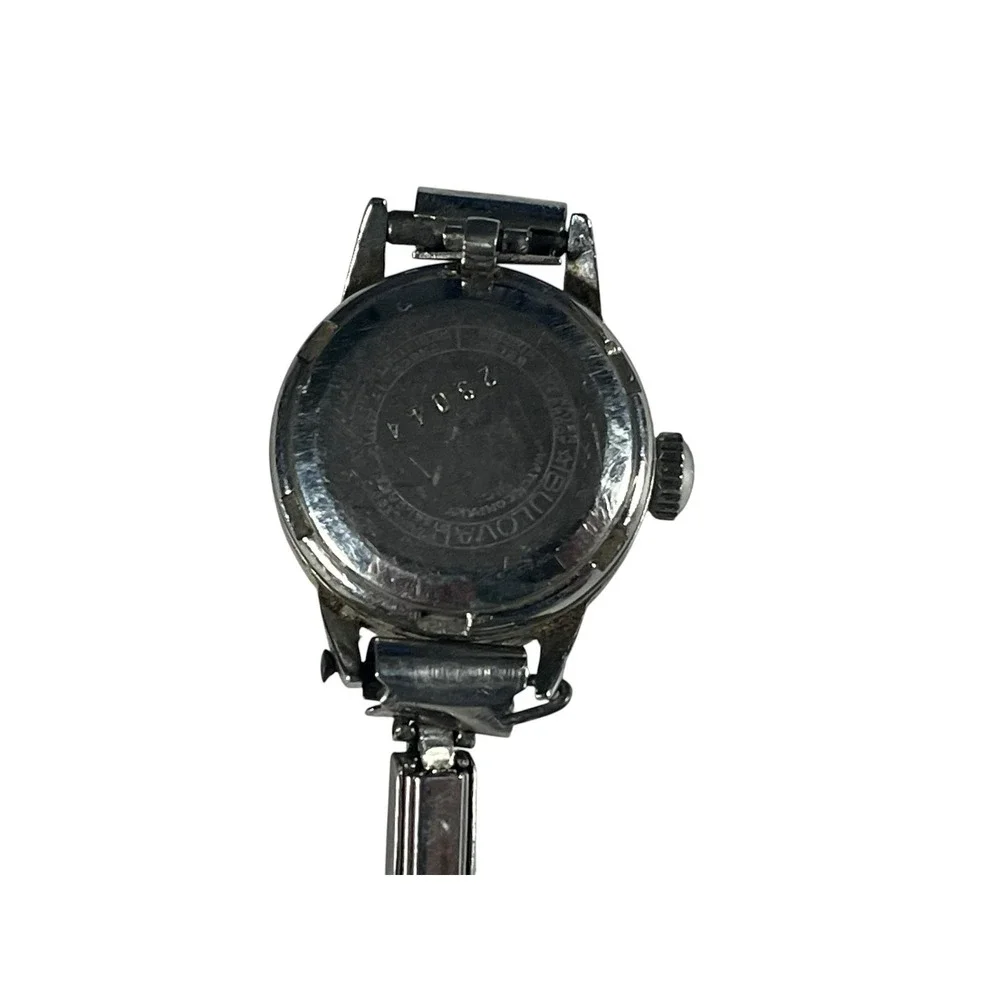 Vintage Bulova Selfwinding Mechanical Women's Watch Silver Tone Bracelet